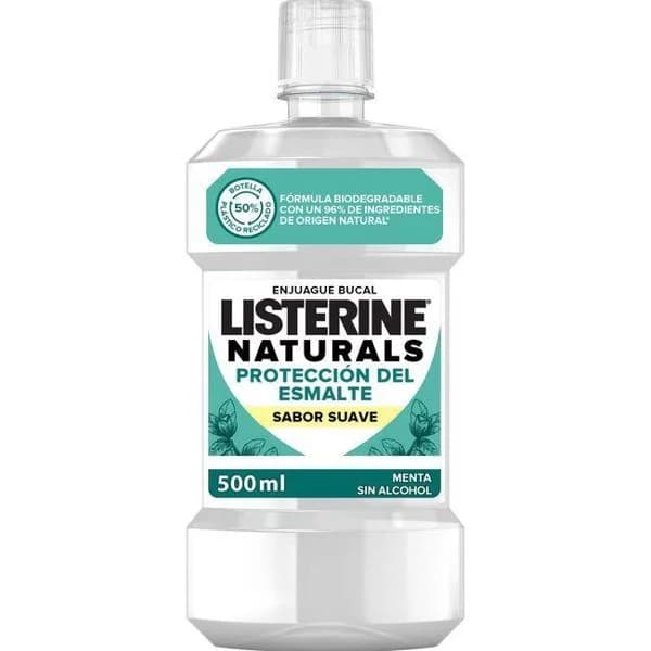 Enjuage natural esmalte LISTERINE, botella 500 ml - 1 ud - Imagen del producto en Findit