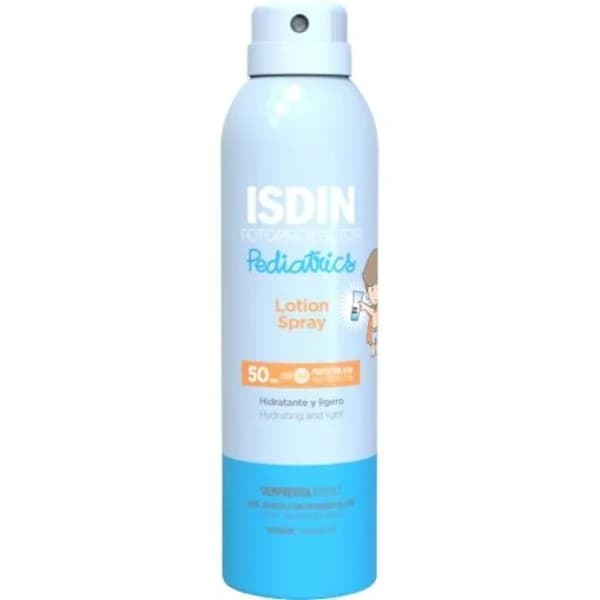 Loción fotoprotector SPF50+ ISDIN  PEDIATRICS, spray 250 ml - 0.25 l - Imagen del producto en Findit