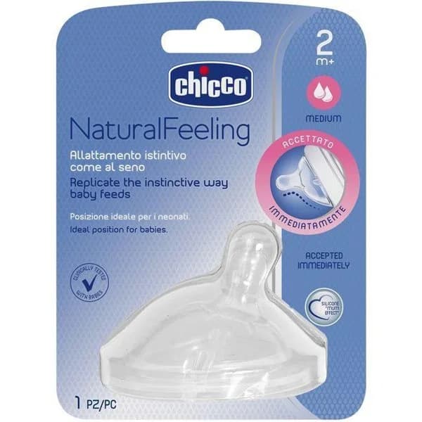 Tetina NaturalFeeling flujo medio 2m+ CHICCO, pack 1 unid. - 1 ud - Imagen del producto en Findit