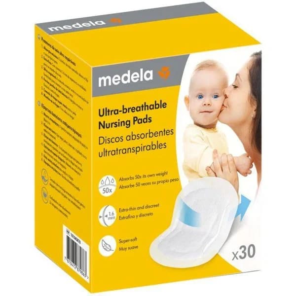 Discos absorbentes ultratranspirables MEDELA, caja 30 uds - 1 ud - Imagen del producto en Findit