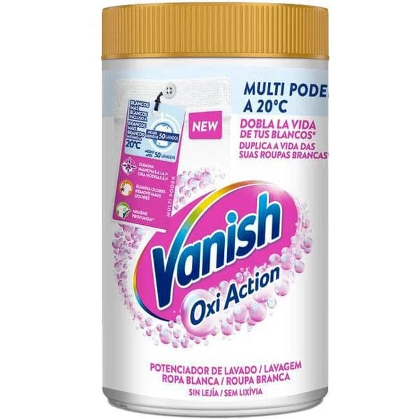 Quitamanchas en polvo blanco VANISH, bote 1,45 kg - 1 ud - Imagen del producto en Findit