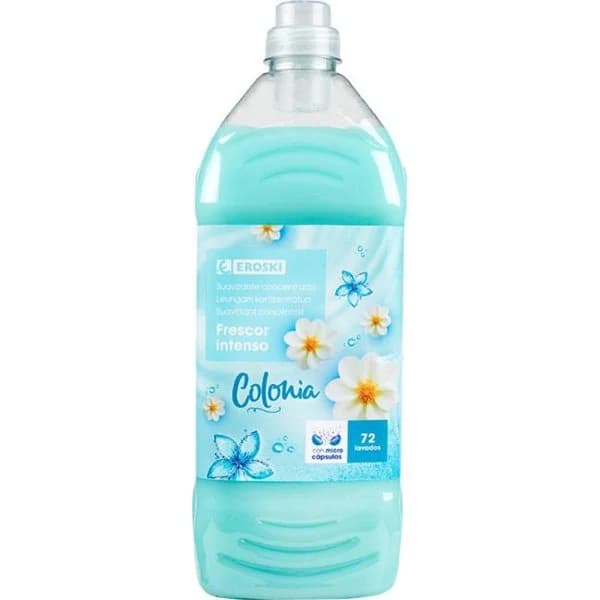 Suavizante concentrado aire de colonia EROSKI, botella 72 dosis - 1 ud - Imagen del producto en Findit