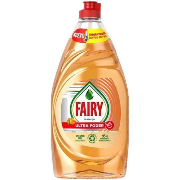 Lavavajillas a mano naranja FAIRY ULTRA PODER, botella 780 ml - 1 ud - Imagen del producto en Findit