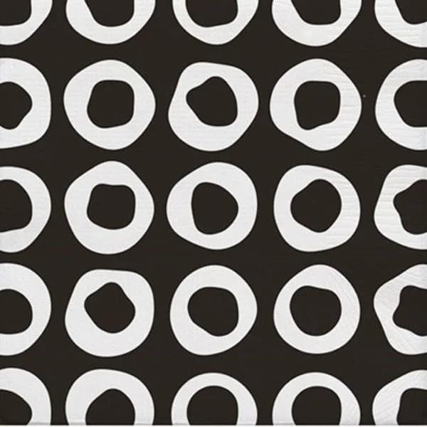 Servilleta de papel compostable con estampado a rayas, 33x33 cm, pack 20 uds - 1 ud - Imagen del producto en Findit