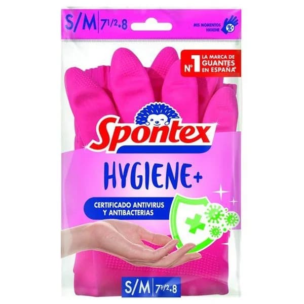 Guantes hygiene+ Talla M SPONTEX, pack 1 par - 1 ud - Imagen del producto en Findit