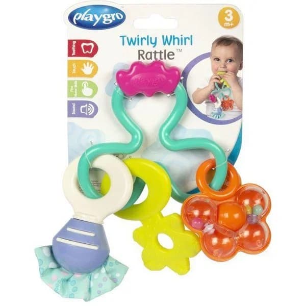 Sonajero de colores giratorio, edad de 3 meses a 2 años Twirly Whirl PLAYGRO - 1 ud - Imagen del producto en Findit