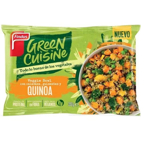 Veggie bowl de quinoa GREEN CUISINE, bolsa 350 g - 1 ud - Imagen del producto en Findit