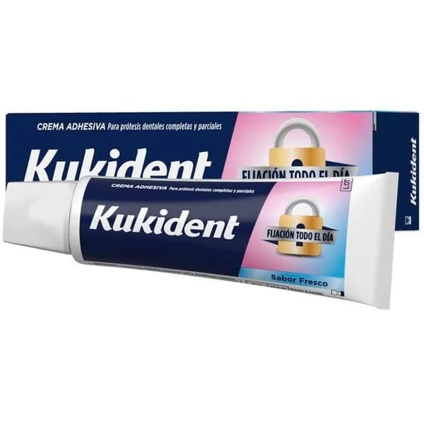 Fijación dentadura todo el día sabor fresco KUKIDENT, tubo 35 g - 1 ud - Imagen del producto en Findit