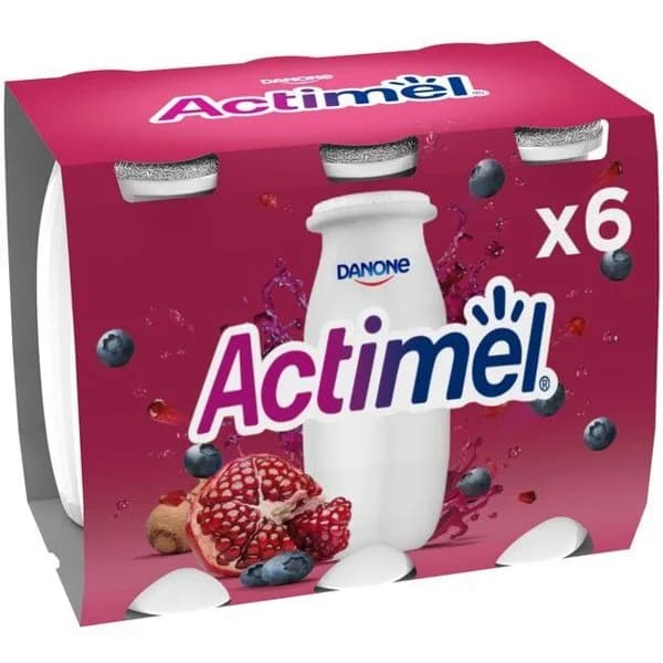 Yog.para beber sabor granada-aránd-maca ACTIMEL, pack 6x100g - 1 ud - Imagen del producto en Findit