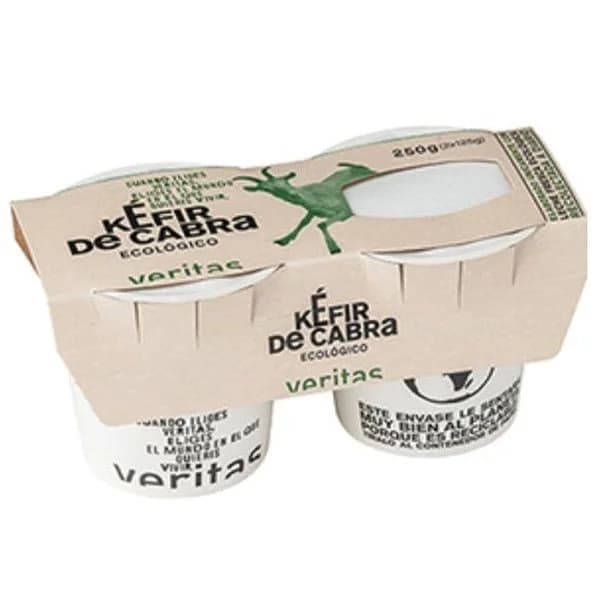 Kefir de cabra eco VERITAS, pack 2x125 g - 1 ud - Imagen del producto en Findit