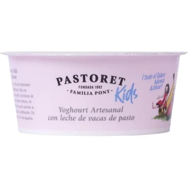 Yogur infantil de fresa&plátano PASTORET, tarrina 125 g - 1 ud - Imagen del producto en Findit
