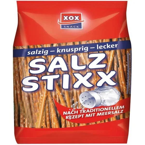 Palito salado XOX, bolsa 250 g - 1 ud - Imagen del producto en Findit