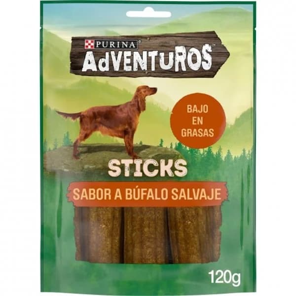 Snack para perros sabor búfalo Purina Adventuros Sticks 120 g - 0.12 kg - Imagen del producto en Findit