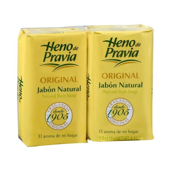 Jabón de manos en pastilla original Heno de Pravia 2 unidades 115 g - 0.23 kg - Imagen del producto en Findit