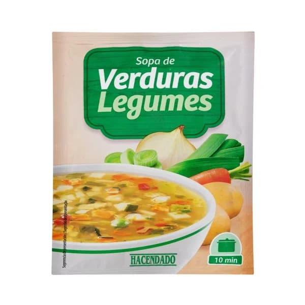 Sopa de verduras Hacendado - 0.05 kg - Imagen del producto en Findit