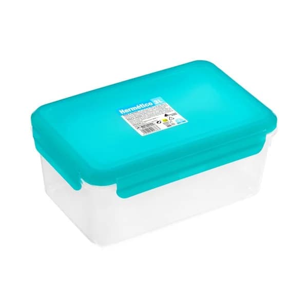 Recipiente hermético de Plástico Rectangular 3L Bosque Verde - 1 ud - Imagen del producto en Findit