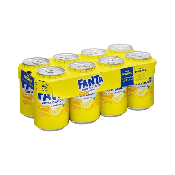 Refresco Fanta limón zero azúcares añadidos - 2.64 l - Imagen del producto en Findit
