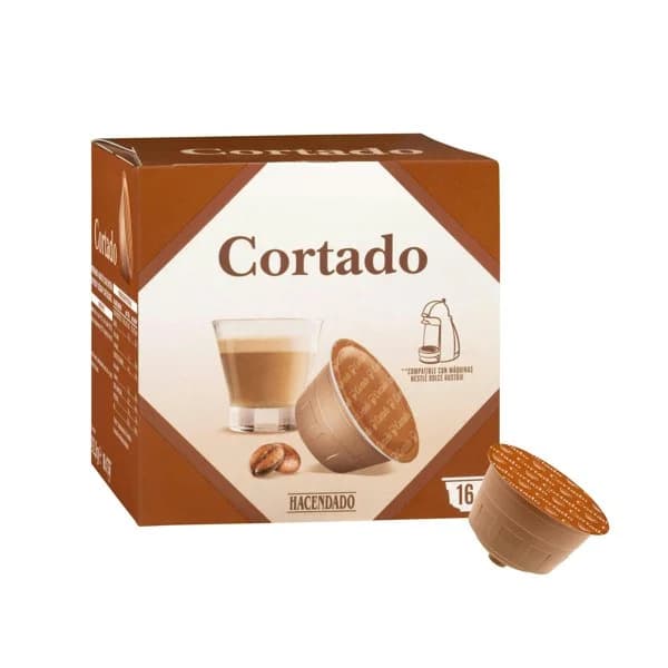 Café cortado en cápsula Hacendado - 15.97 ud - Imagen del producto en Findit