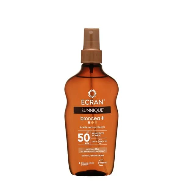Aceite solar seco protector FPS 50 Ecran resistente al agua - 1 ud - Imagen del producto en Findit