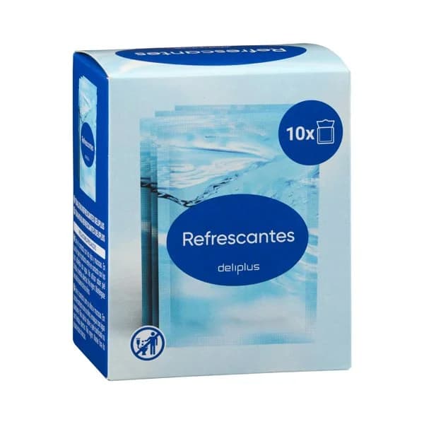 Toallitas refrescantes Deliplus monodosis - 10 ud - Imagen del producto en Findit