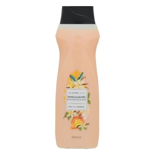 Gel de baño vainilla y miel Deliplus piel normal - 0.75 l - Imagen del producto en Findit