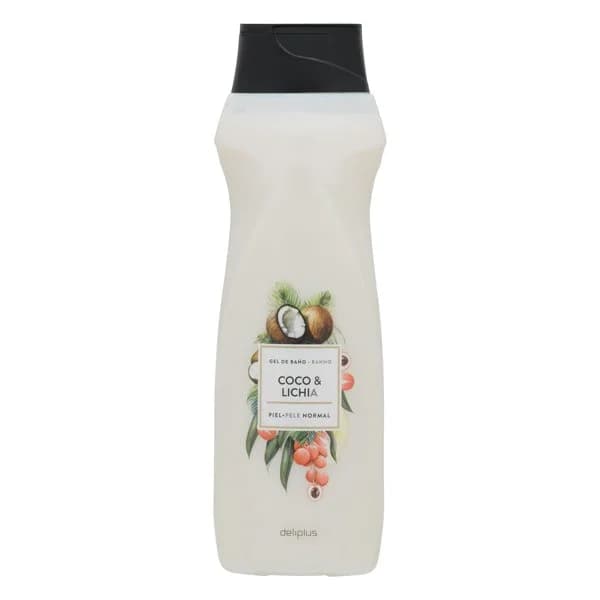 Gel de baño coco y lichi Deliplus piel normal - 0.75 l - Imagen del producto en Findit