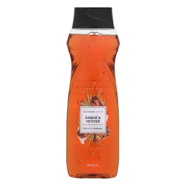 Gel de baño ambar y vetiver Deliplus piel normal - 0.75 l - Imagen del producto en Findit