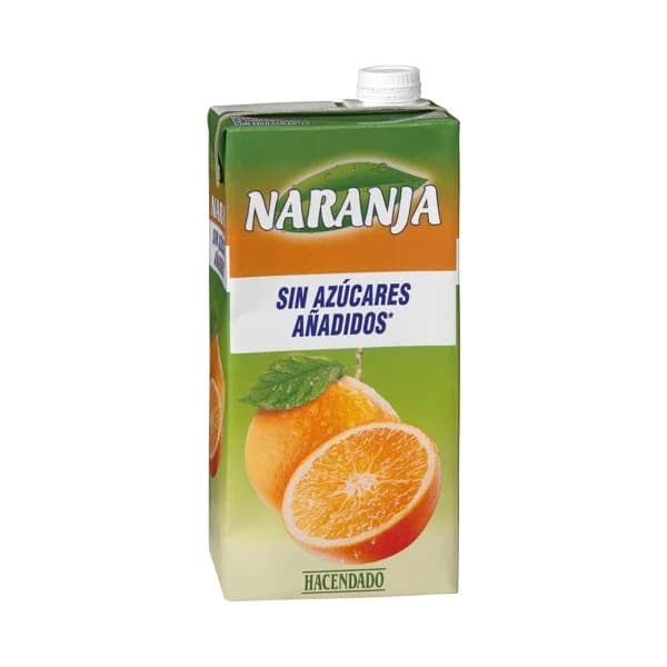 Bebida de naranja Hacendado sin azúcares añadidos - 1 l - Imagen del producto en Findit