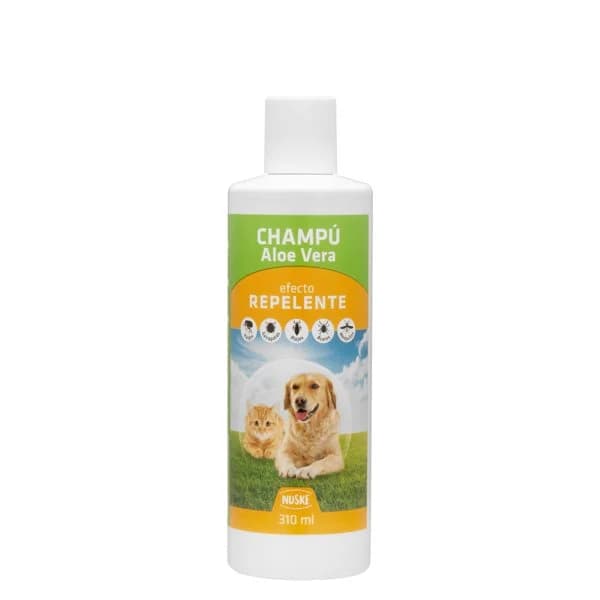 Champú perros y gatos con aloe vera Nuske efecto repelente - 0.31 l - Imagen del producto en Findit