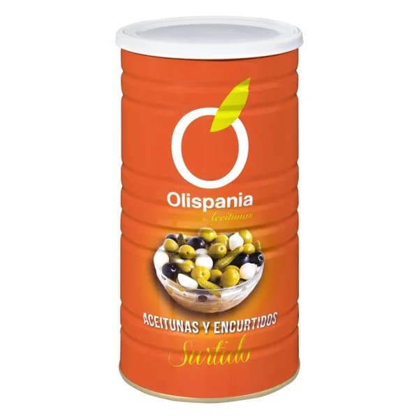 Surtido de aceitunas y encurtidos Olispania - 1 ud - Imagen del producto en Findit