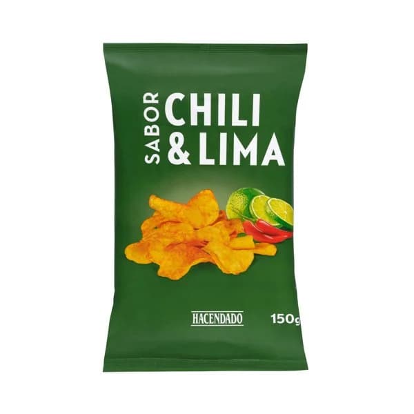 Patatas fritas sabor chili y lima Hacendado - 0.15 kg - Imagen del producto en Findit