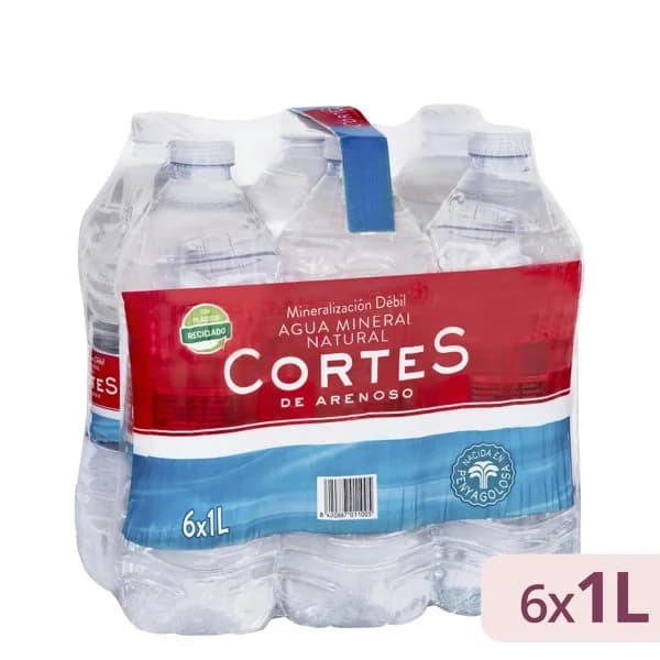 Agua mineral mediana Cortes - 1 ud - Imagen del producto en Findit
