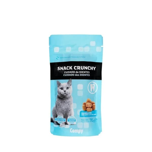 Snack gato crunchy con hierba gatera Compy cuidado de dientes - 0.07 kg - Imagen del producto en Findit