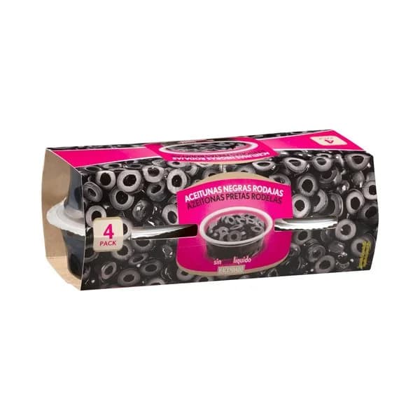 Aceitunas negras en rodajas Hacendado - 0.15 kg - Imagen del producto en Findit