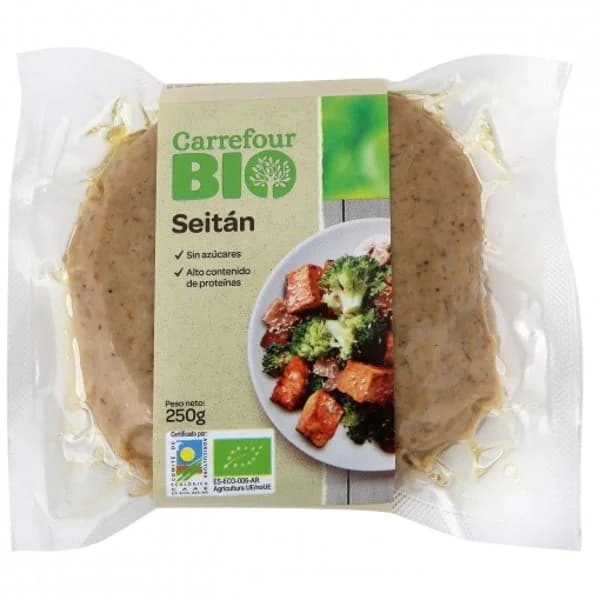 Seitán ecológico Carrefour Bio 250 g. - 0.25 kg - Imagen del producto en Findit