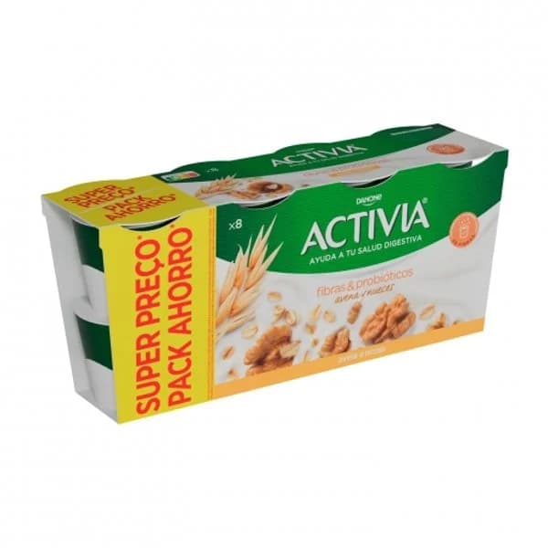 Yogur bífidus con avena y nueces 8x115 g - 0.92 kg - Imagen del producto en Findit