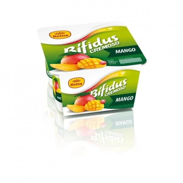 Bífidus cremoso de mango Reina sin gluten pack de 4 unidades de 125 g. - 0.5 kg - Imagen del producto en Findit