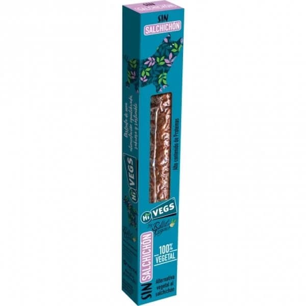 Salchichón Vegano en forma de rollito Hi Vegs sin gluten 110 g - 0.11 kg - Imagen del producto en Findit
