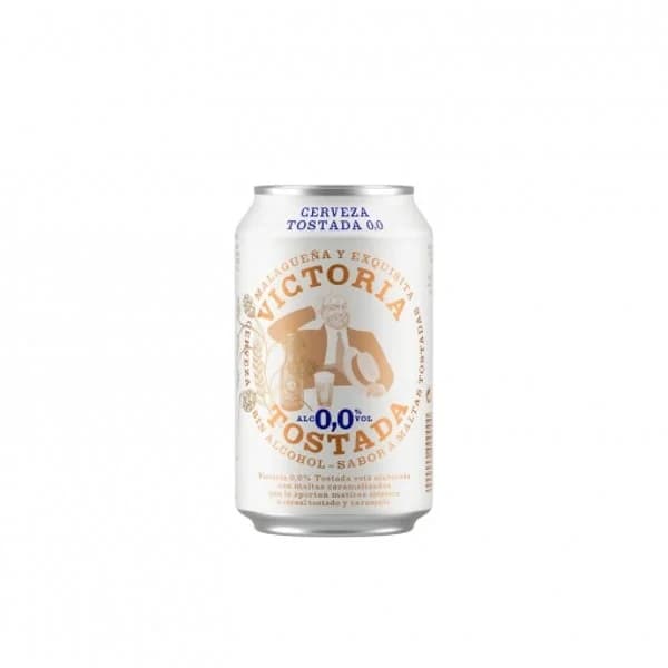 Cerveza tostada Victoria 0,0 alcohol sin gluten lata 33 cl. - 0.33 l - Imagen del producto en Findit