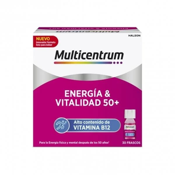 Energía & Vitalidad 50+ con vitamina B12 Multicentrum 30 ud. - 1 ud - Imagen del producto en Findit