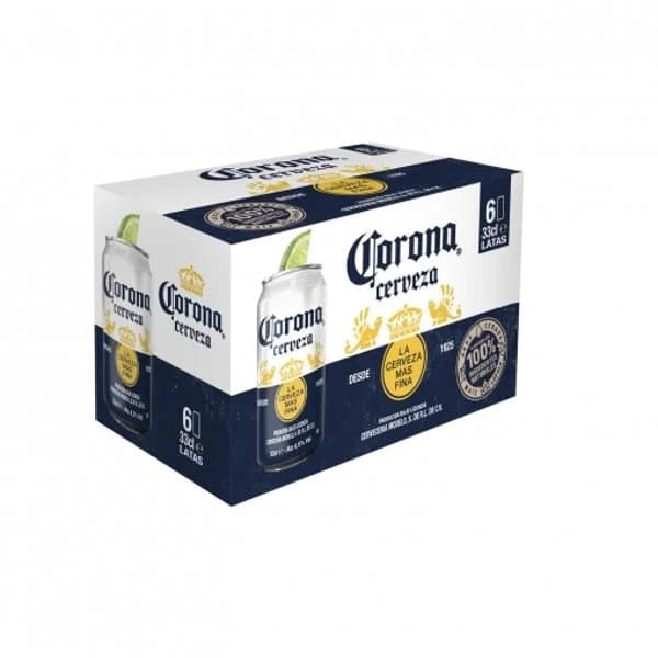 Cerveza Corona pack de 6 latas de 33 cl. - 1.98 l - Imagen del producto en Findit