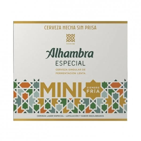 Cerveza Alhambra especial pack 12 botellas de 20 cl. - 2.4 l - Imagen del producto en Findit