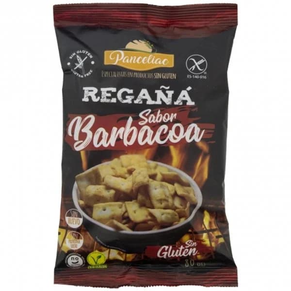 Regañá sabor barbacoa Panceliac sin gluten y sin lactosa 80 g. - 0.08 kg - Imagen del producto en Findit