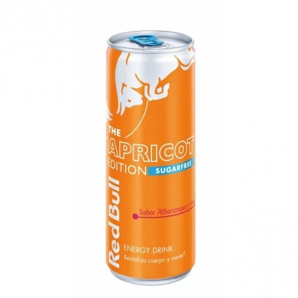 Red Bull Apricot Edition Bebida Energética sin azúcar sabor albaricoque y fresa lata 25 cl. - 0.25 l - Imagen del producto en Findit