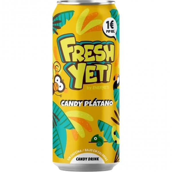 Eneryeti Freshyeti sabor plátano Bebida Energética lata 50 cl. - 0.5 l - Imagen del producto en Findit