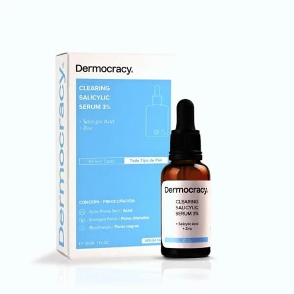 Serum facial clearing salicylic + A. salicílico + zinc Dermocracy 30 ml. - 1 ud - Imagen del producto en Findit