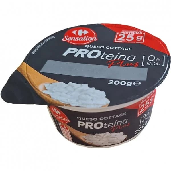 Queso Cottage Natural Proteína Plus 0% materia grasa Carrefour Sensation 200 g. - 0.2 kg - Imagen del producto en Findit