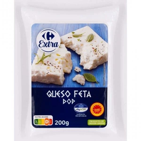 Queso feta Carrefour Extra 200 g - 0.2 kg - Imagen del producto en Findit