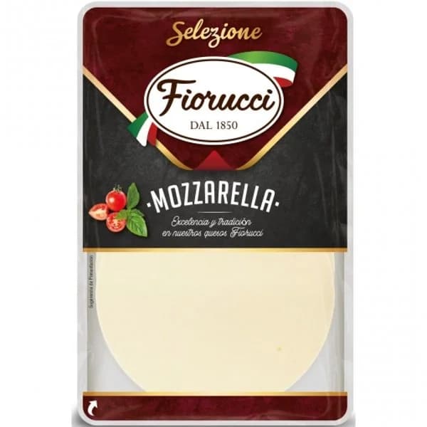 Queso mozzarella en lonchas Fiorucci 75 g. - 0.08 kg - Imagen del producto en Findit