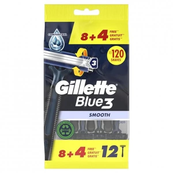 Maquinilla desechable para hombre smooth Blue3 Gillette  8 ud. - 7.98 ud - Imagen del producto en Findit